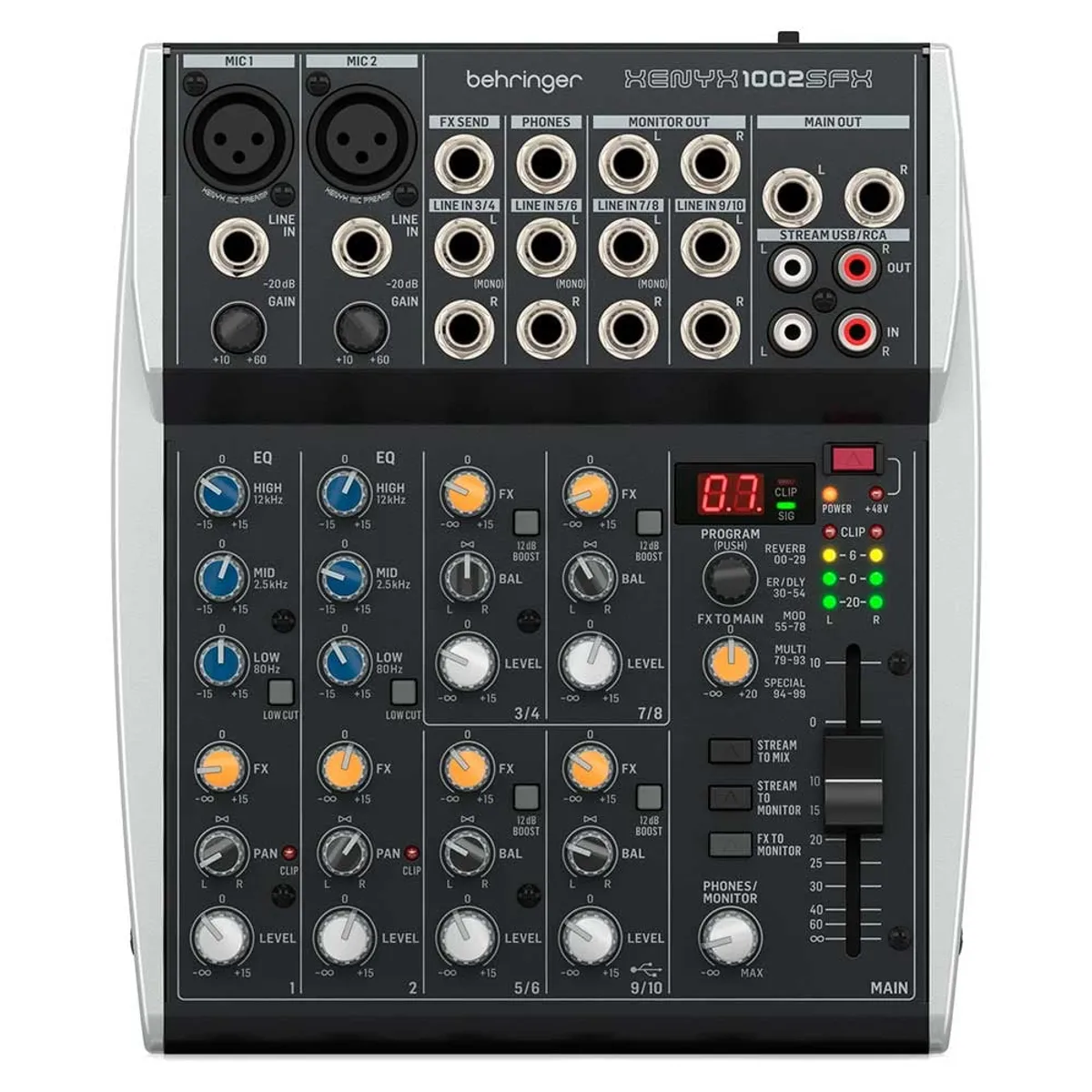 BEHRINGER - 1002SFX Behringer - Mezcladora con interfaz USB y efectos