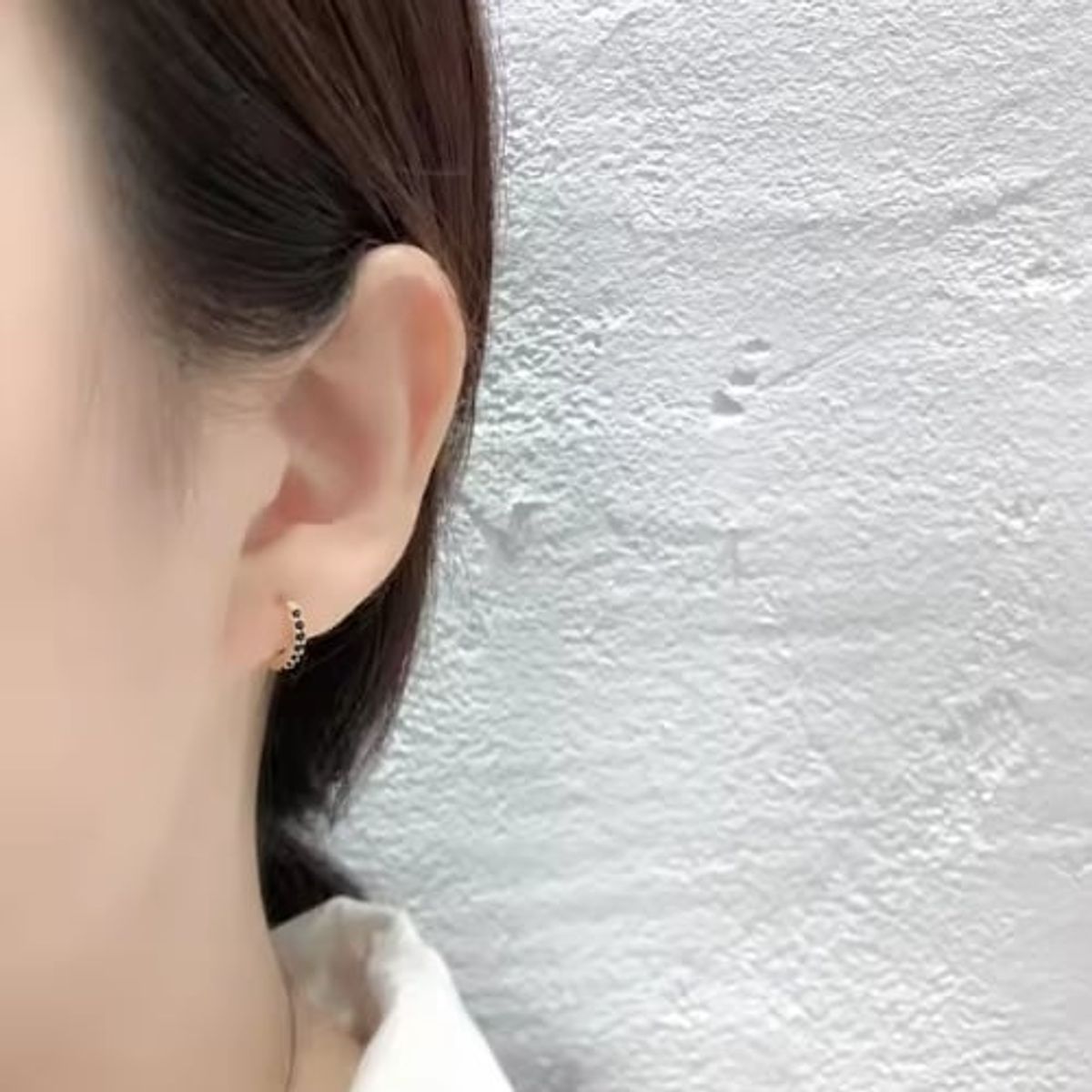 GENERICO - Arete Argolla Rainbow Gold Rose Chuncky