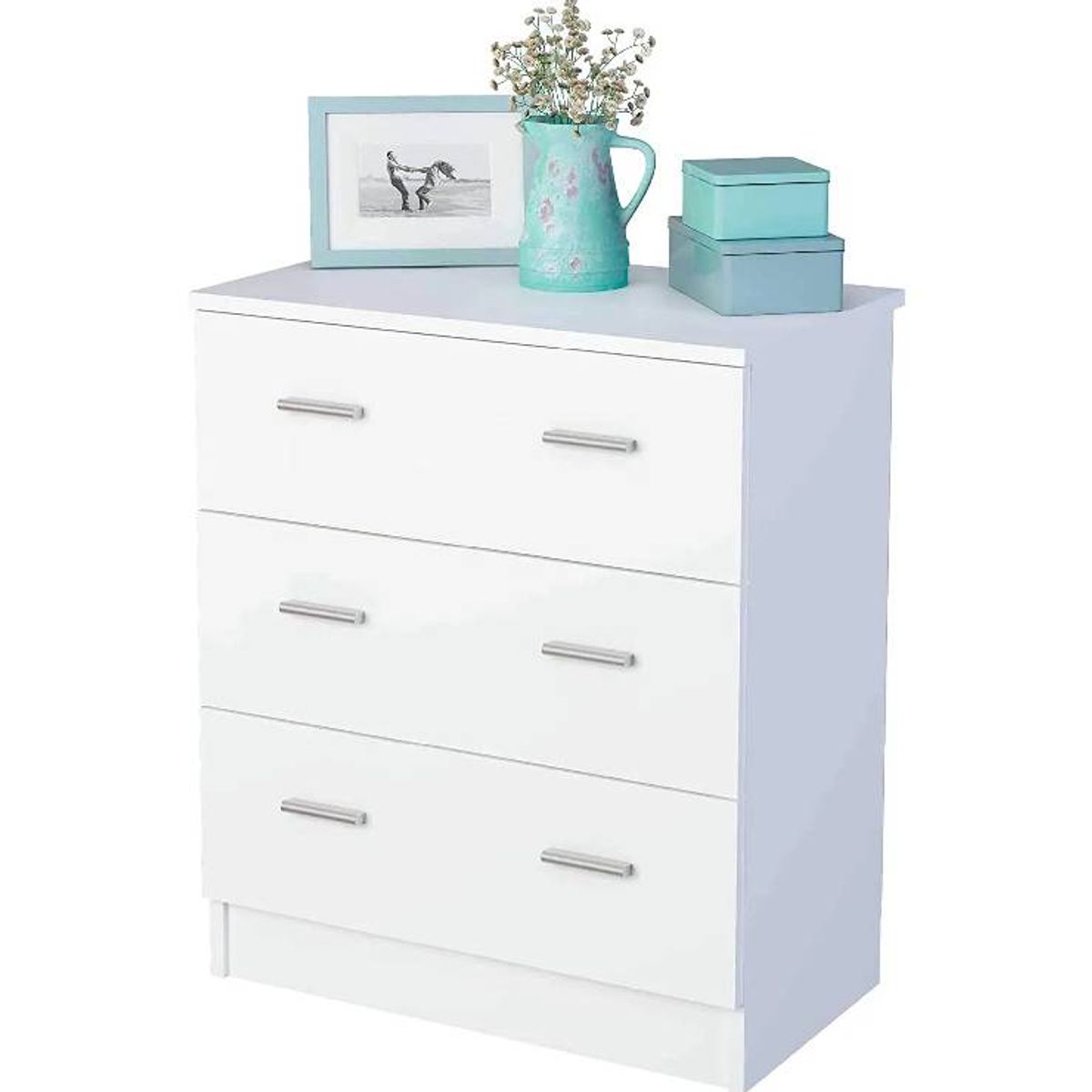 NACION MUEBLES - COMODA NACION MUEBLES NICOMEDO COLOR BLANCO NM