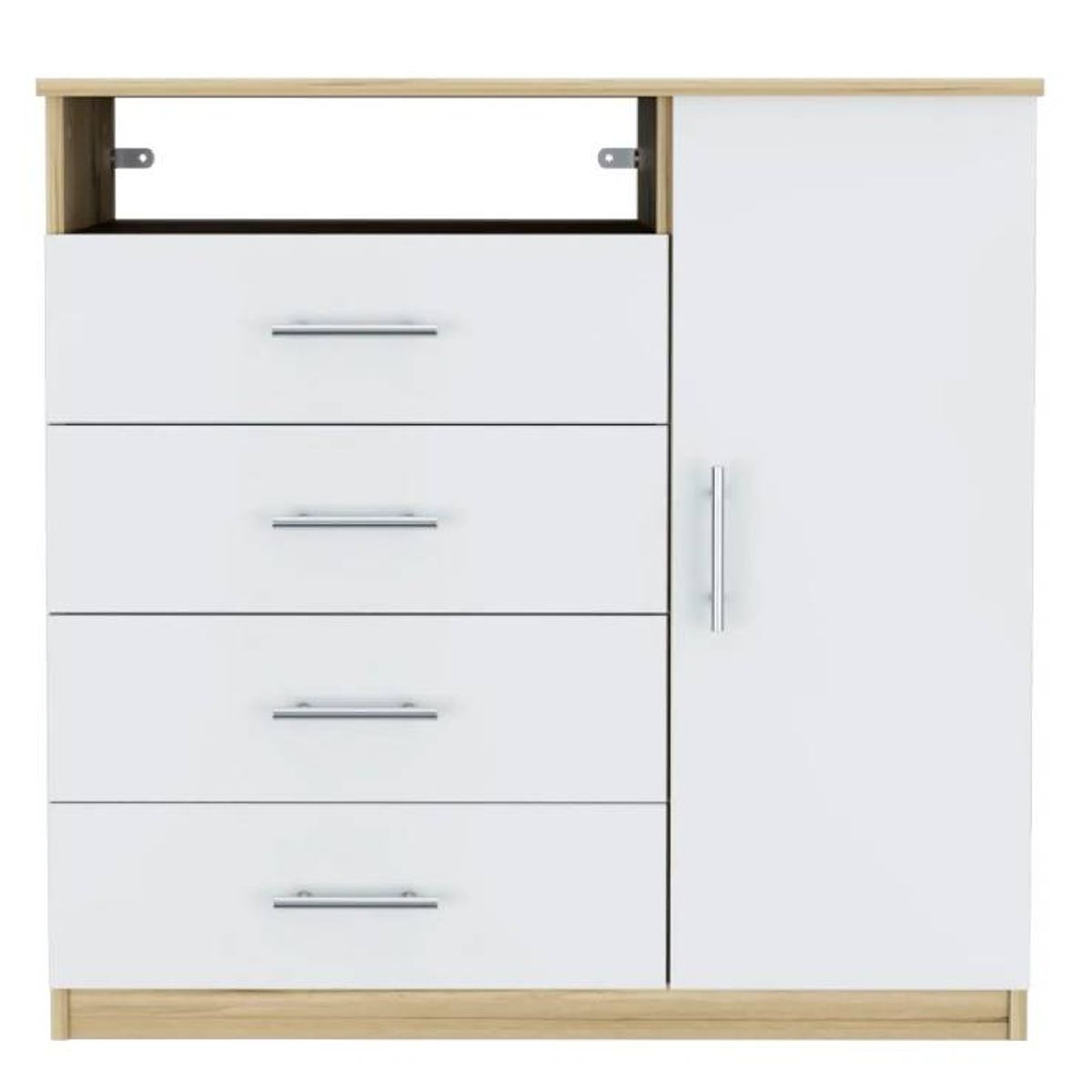 NACION MUEBLES - COMODA NACION MUEBLES RITA COLOR BLANCO NM