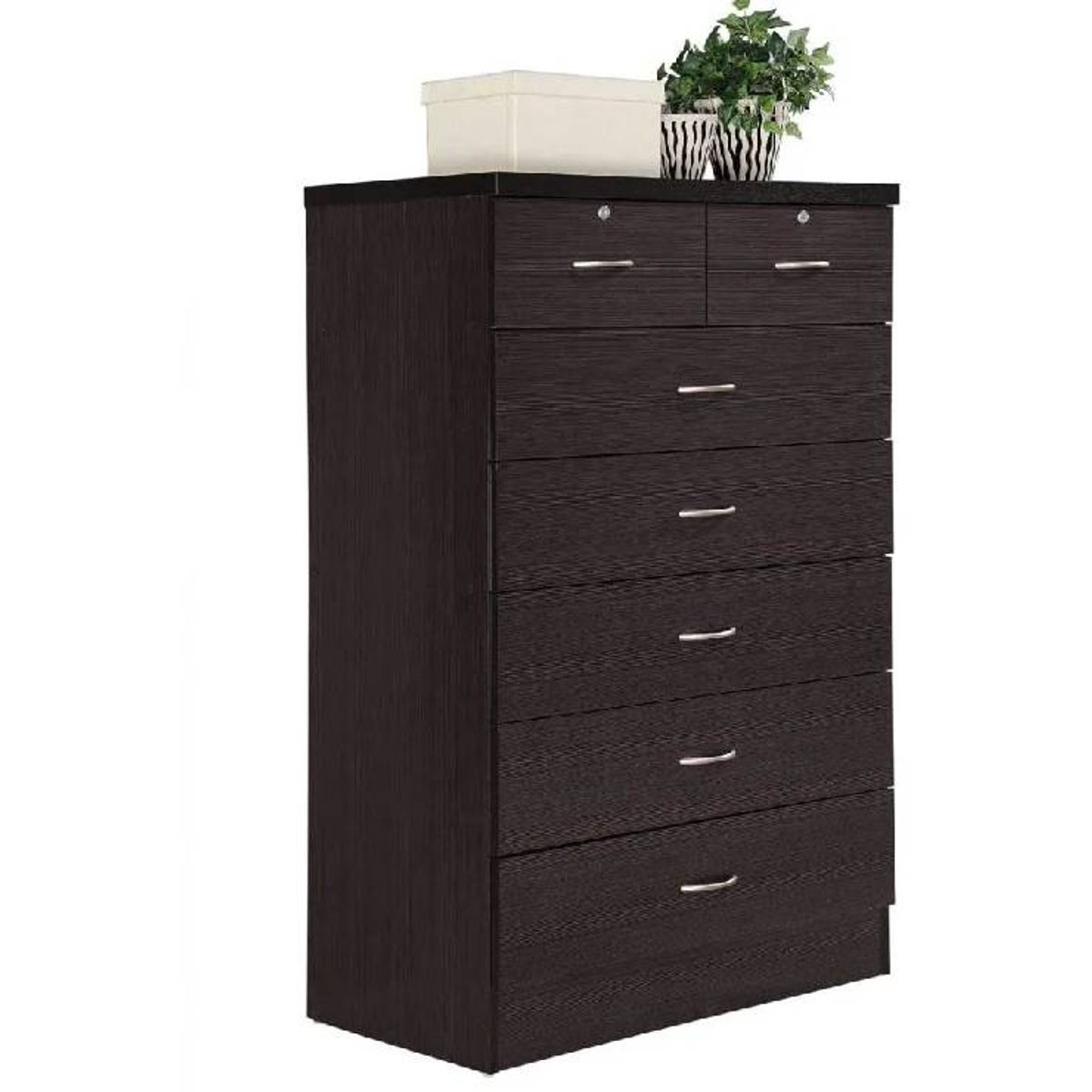 NACION MUEBLES - COMODA NACION MUEBLES MARTIN COLOR NEGRO NM