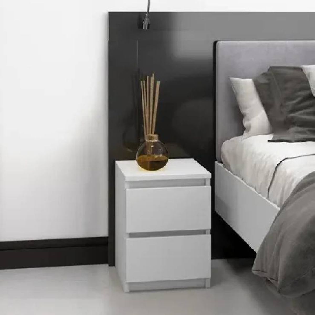 NACION MUEBLES - VELADOR NACION MUEBLES CRISS COLOR BLANCO NM