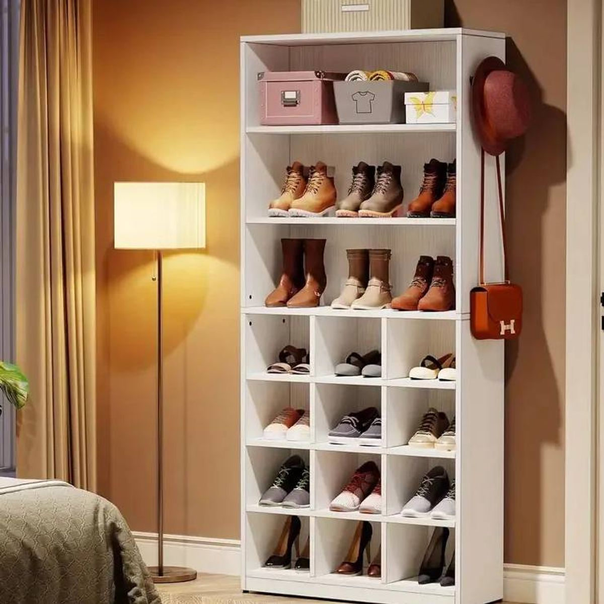 NACION MUEBLES - ZAPATERA NACION MUEBLES XIO COLOR BLANCO NM