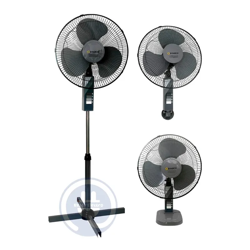 IMACO - Ventilador Imaco 3 en 1 FS1631 de Mesa Pared y Pedestal