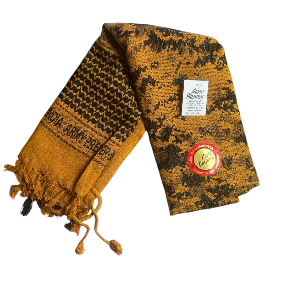 ARMY PREPPER - Bufanda 100 algodon shemagh digital OCRE  trekking
