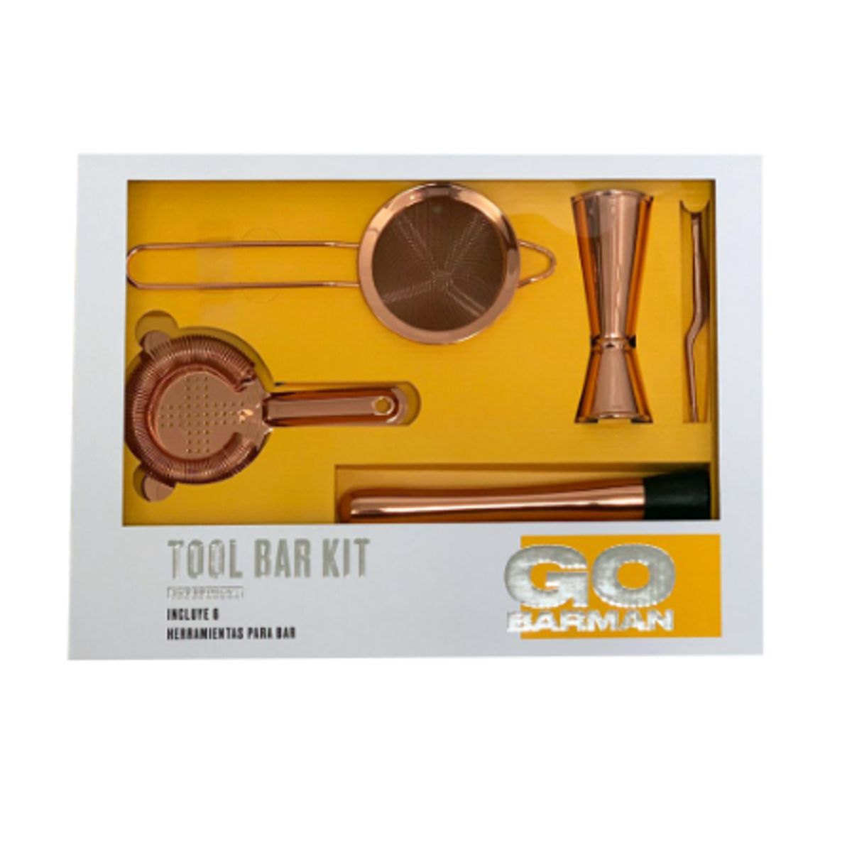 MORITA BAG STORE - KIT BARTENDER TOOL BAR KIT COBRE