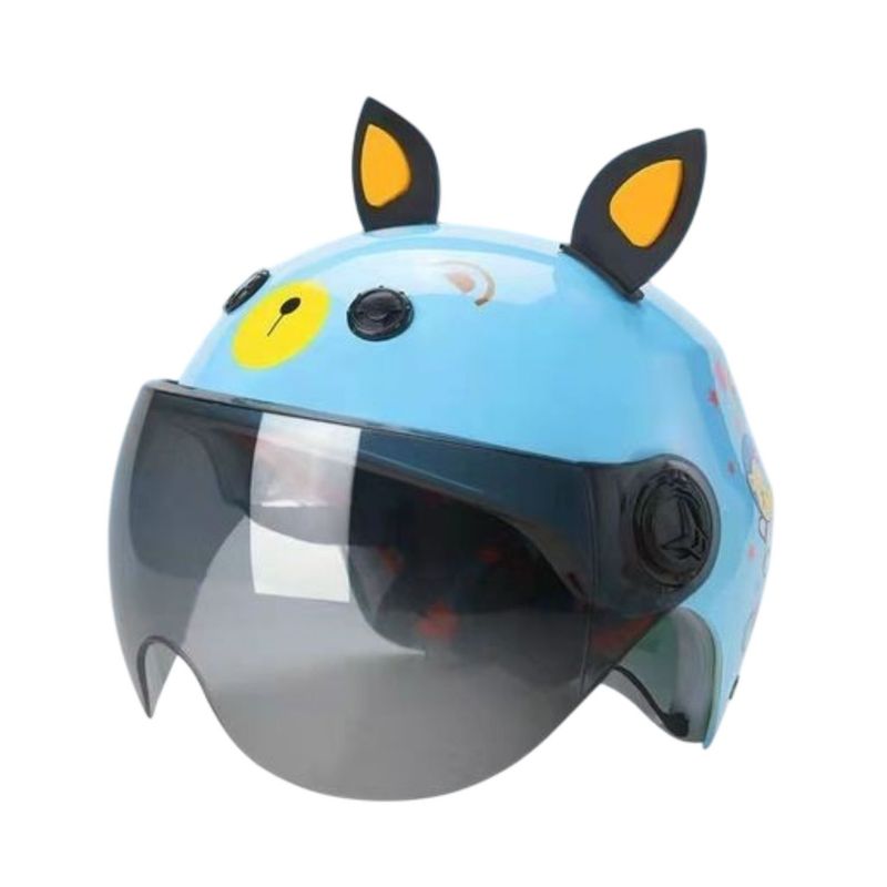 GENERICO - Casco Proteccion Bicicleta Doggy Celeste