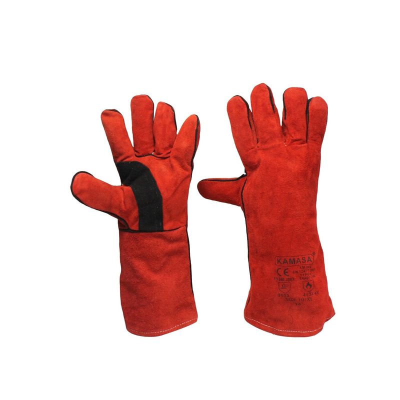 KAMASA - Guante de Cuero para Soldar 14″