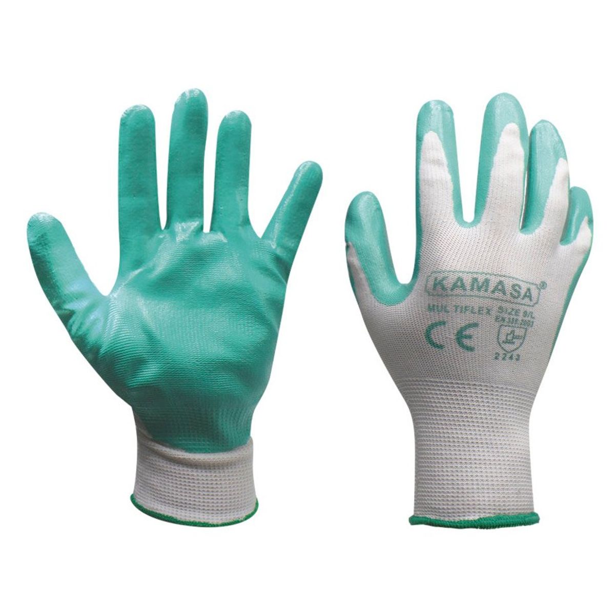 KAMASA - Guante de Poliéster con Nitrilo 10″