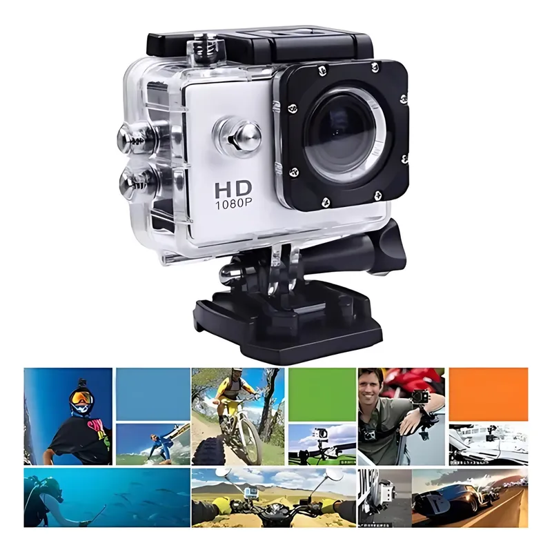 GENERICO - Cámara Acuática 30m Deportiva 1080p Full Hd Vídeo Y Fotos