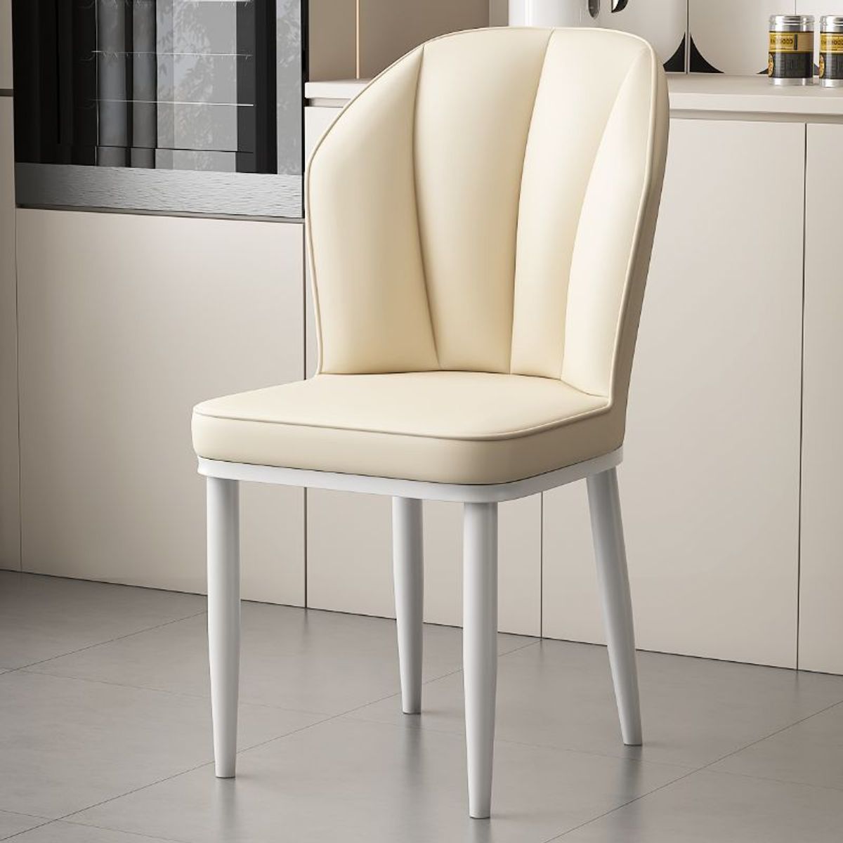 GENERICO - Silla de Comedor Winston - Beige y Marrón