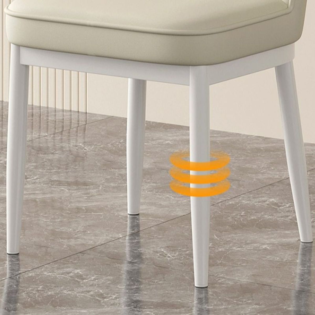 GENERICO - Silla de Comedor Winston - Beige y Marrón