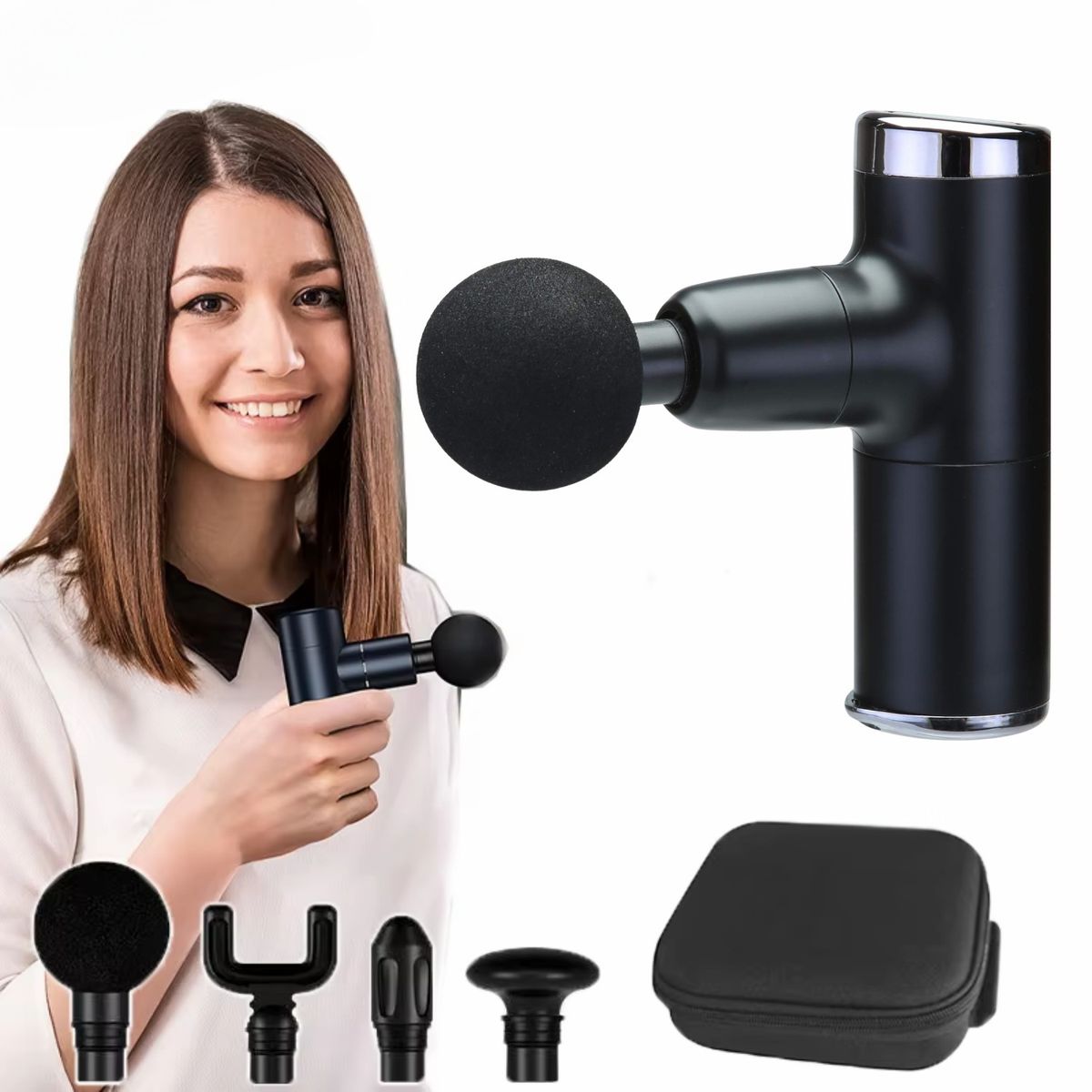 VICTORIA - Mini Pistola Profesional de Masajes para Relajación y Recuperación