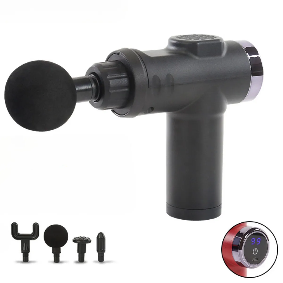 VICTORIA - Masajeador Muscular De Pistola De 20 Velocidades Digital