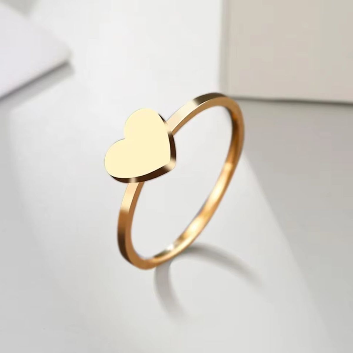 GENERICO - Anillo Corazón Amor Mujer Gold