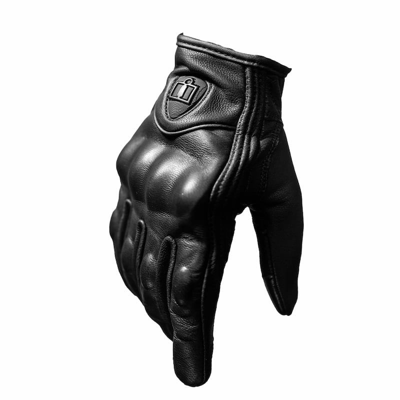 ICON - GUANTE DE CUERO ICON NEGRO TALLA S