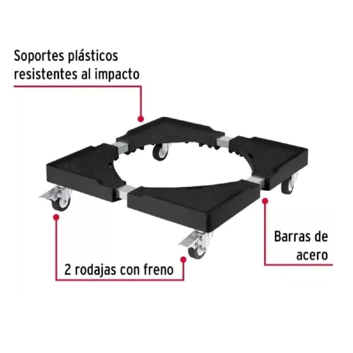 GENERICO - Base Movible Para Lavadora Refrigeradora Y Muebles