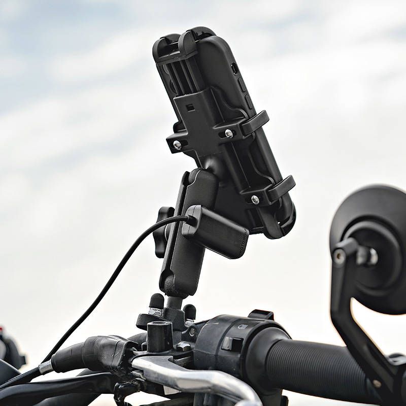 MOTOWOLF - PORTA CELULAR MOTOWOLF DE 8 AGARRES CON CARGADOR