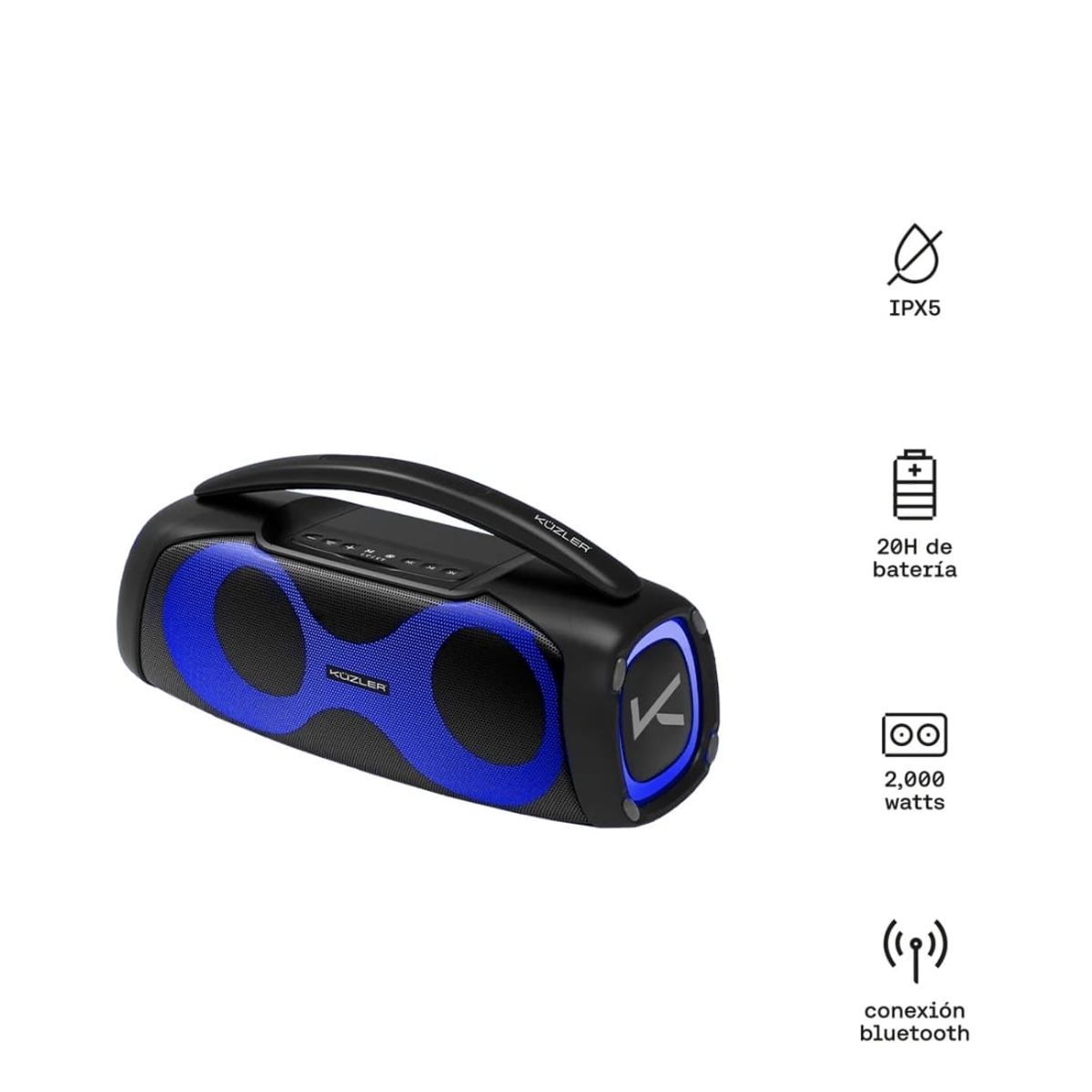 KUZLER - Parlante Kuzler PARTYBEAT-1 20 horas 2000Watts