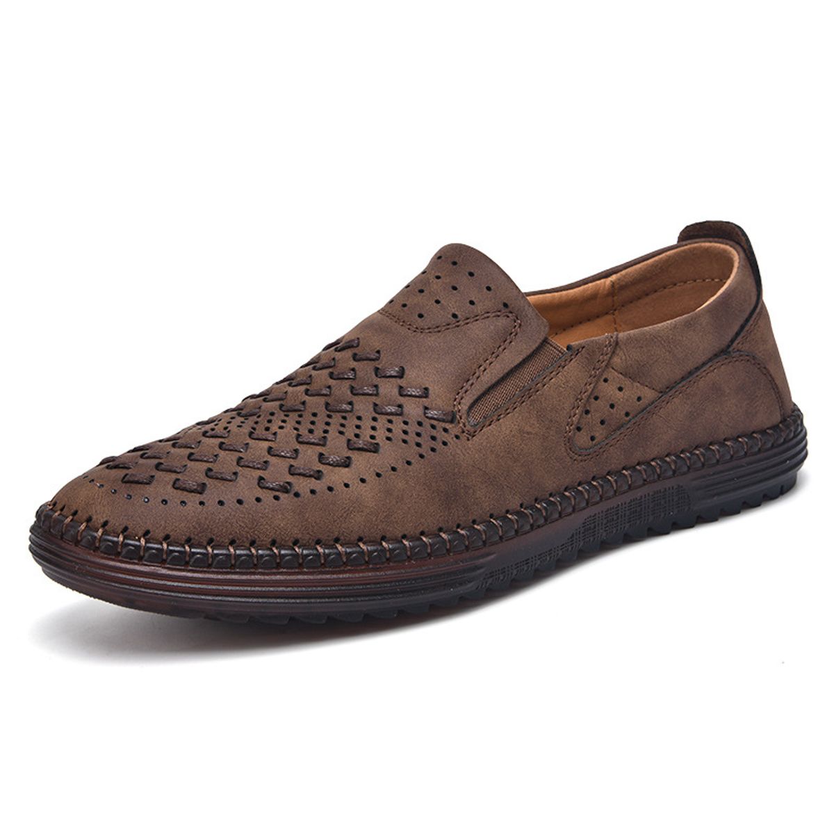 BLWOENS - Zapatos casuales para hombres - Marrón