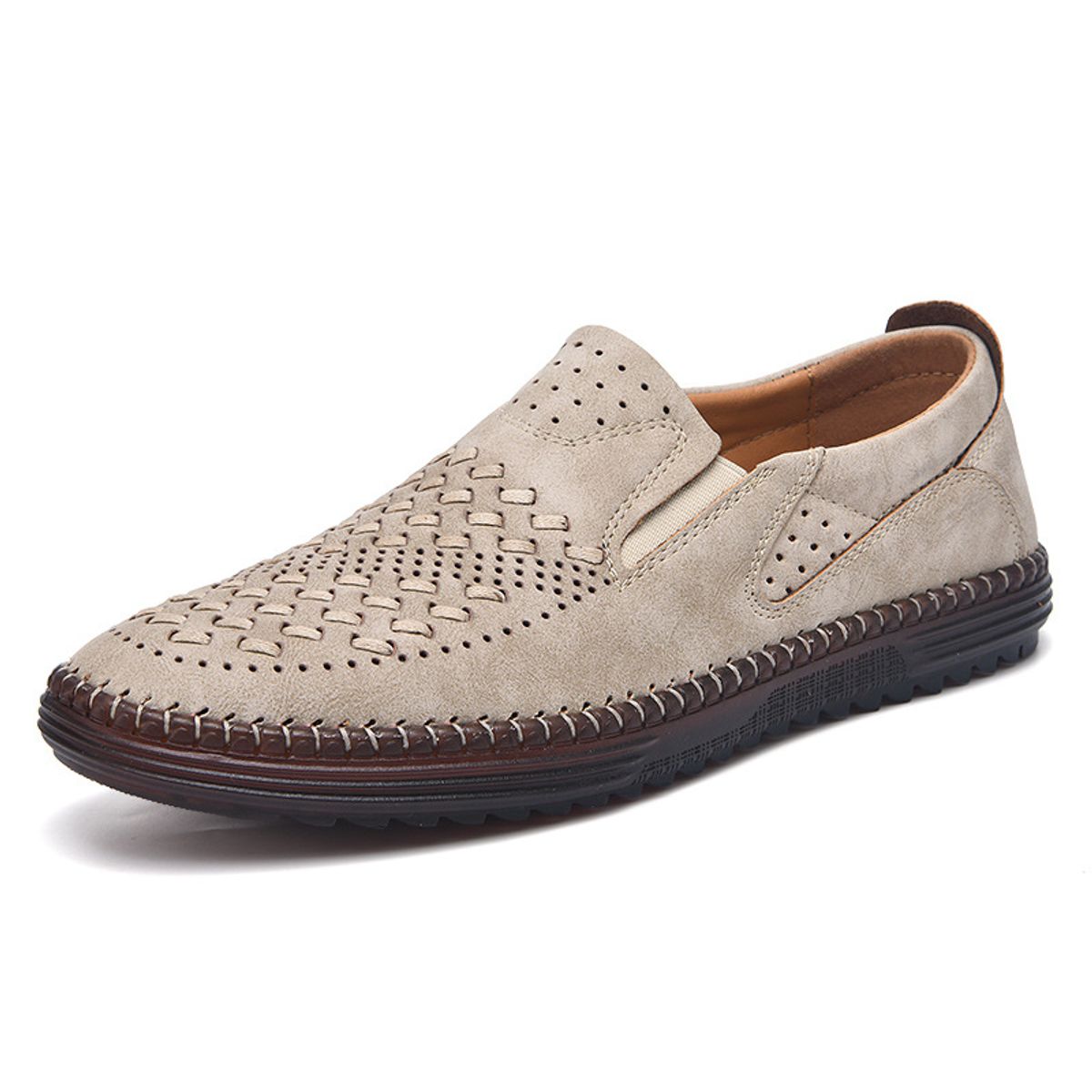 BLWOENS - Zapatos casuales para hombres - Beige