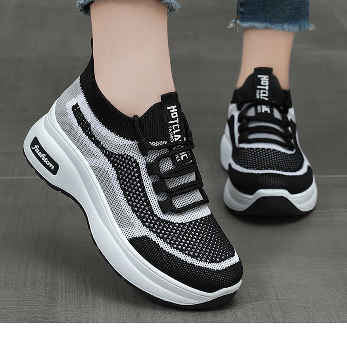 BLWOENS - Zapatillas deportivas para mujeres - Negro