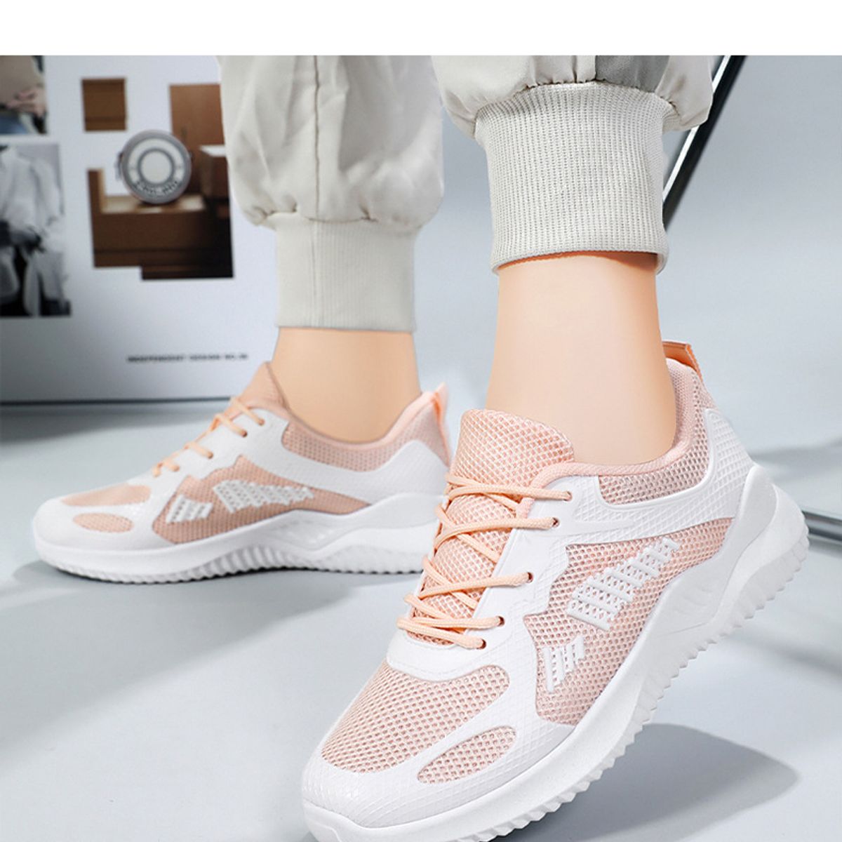 BLWOENS - Zapatillas deportivas para mujeres - Rosa