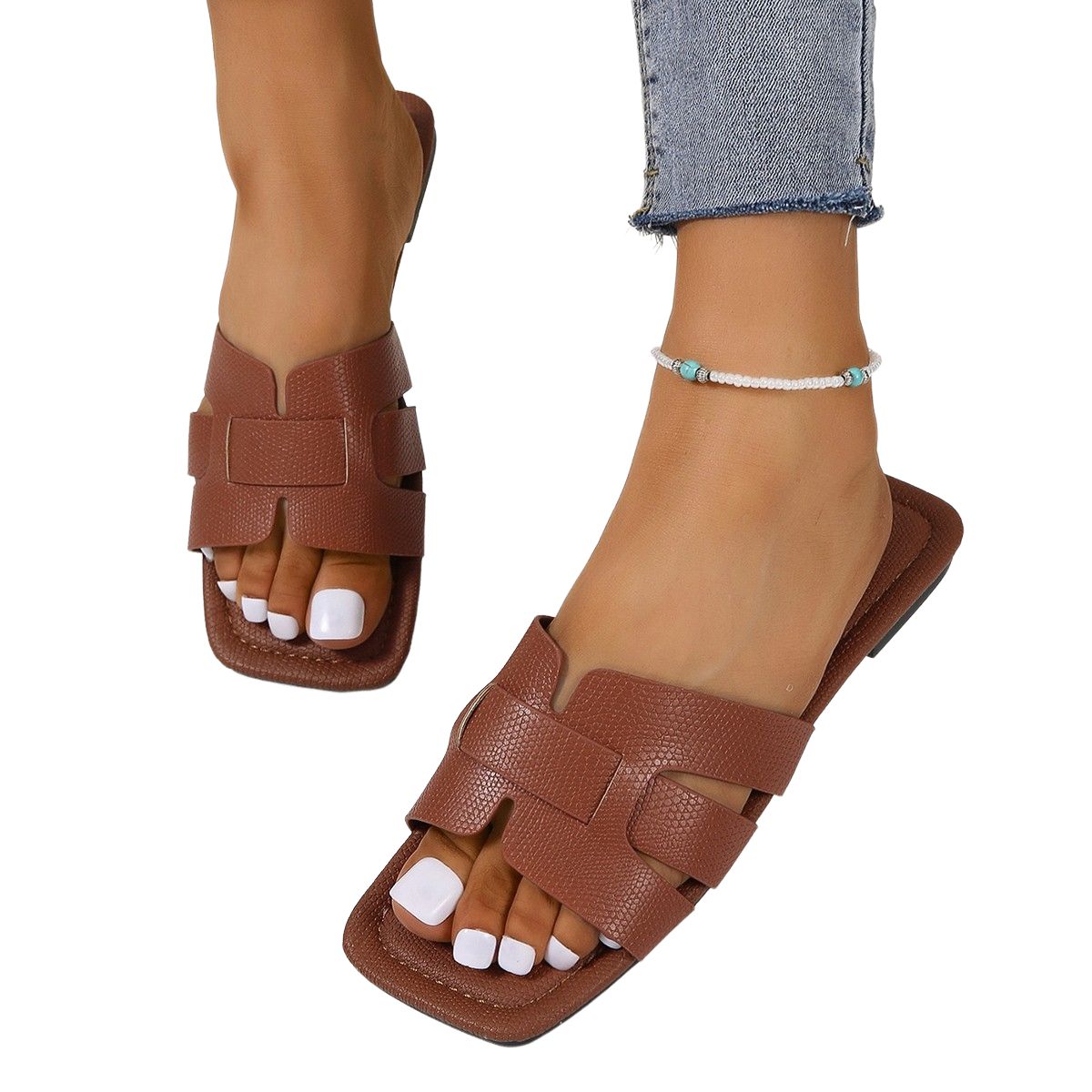 BLWOENS - Zapatillas de verano para mujeres - Marrón