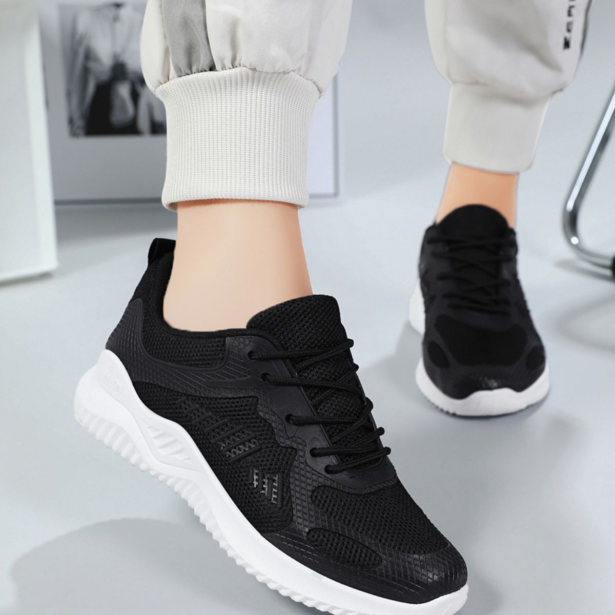 BLWOENS - Zapatillas deportivas para mujeres - Negro
