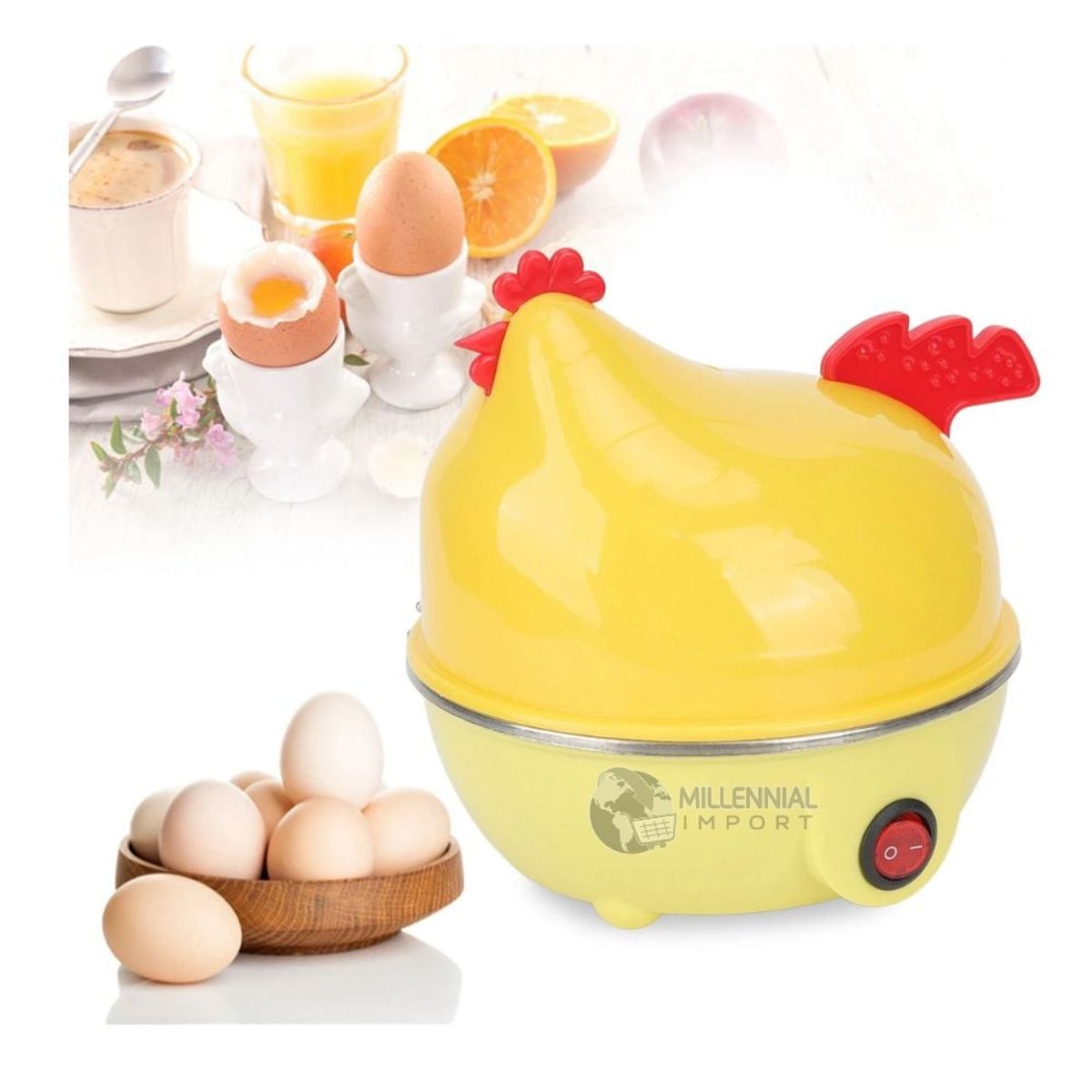 GENERICO - Hervidor Eléctrico De Huevos En Forma De Gallina