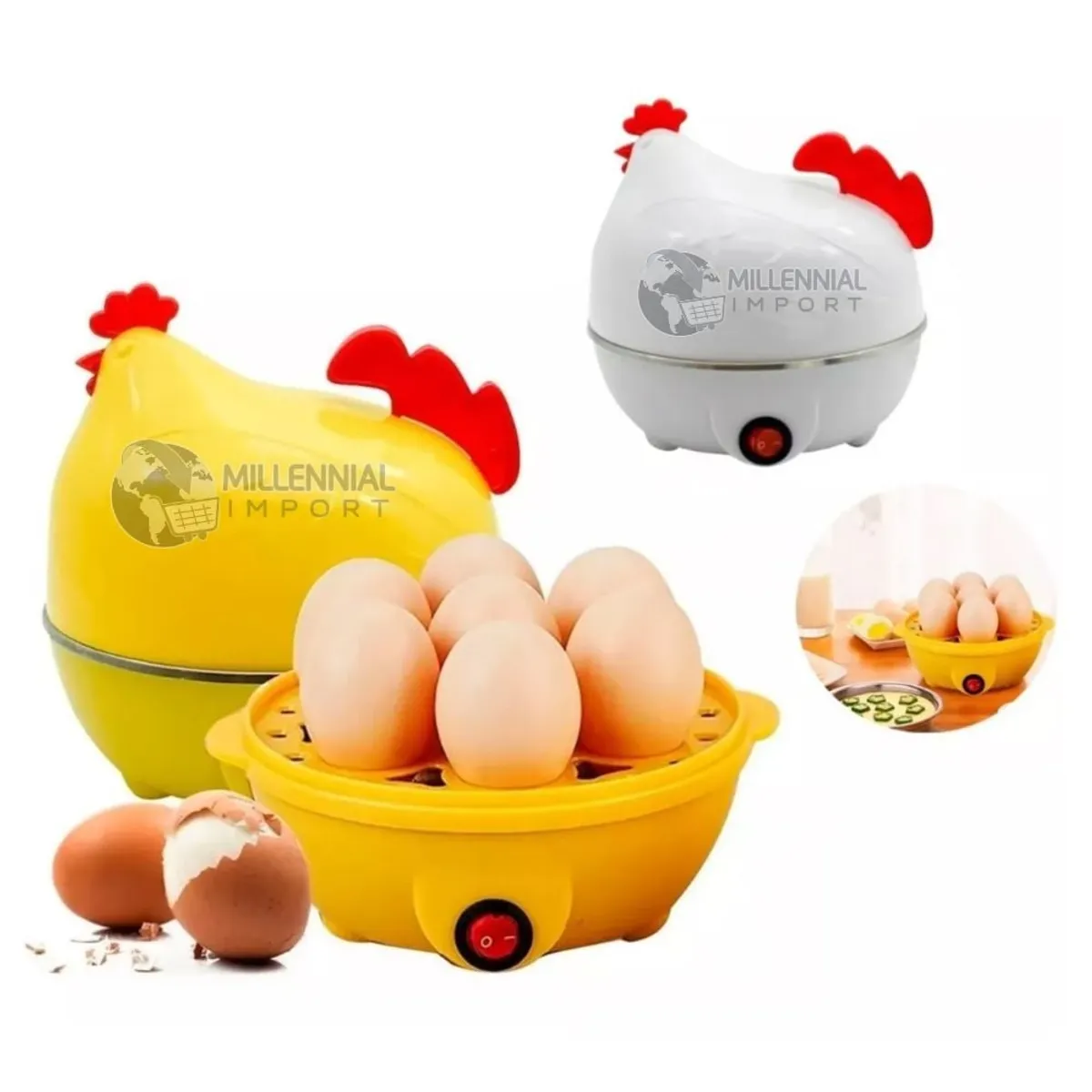 GENERICO - Hervidor De Huevos Eléctrico Modelo Gallina