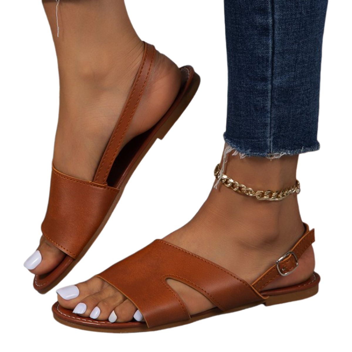 BLWOENS - Sandalias Mujer - Café