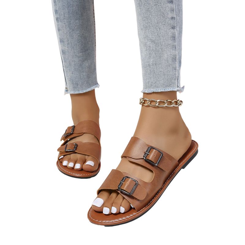 BLWOENS - Zapatillas de verano para mujeres - Marrón