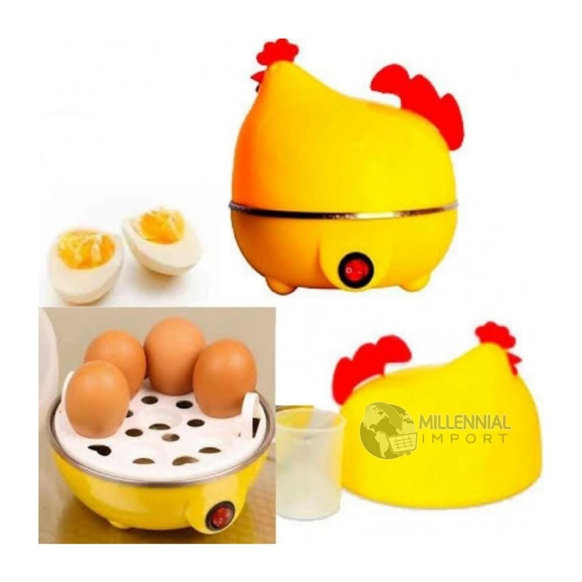 GENERICO - Hervidor Eléctrico Para 7 Huevos En Forma De Gallina