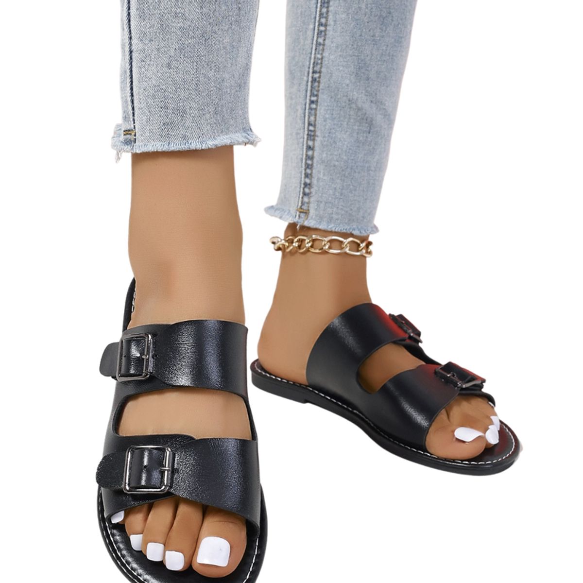 BLWOENS - Zapatillas de verano para mujeres - Negro