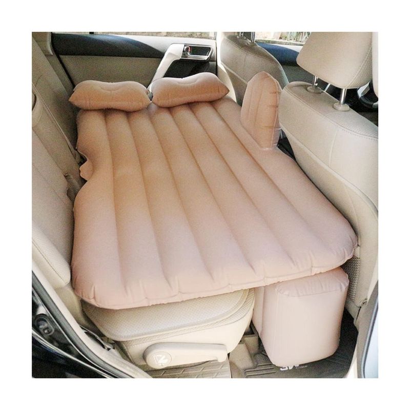 GENERICO - Colchon Inflable para Vehiculos Camping Beige