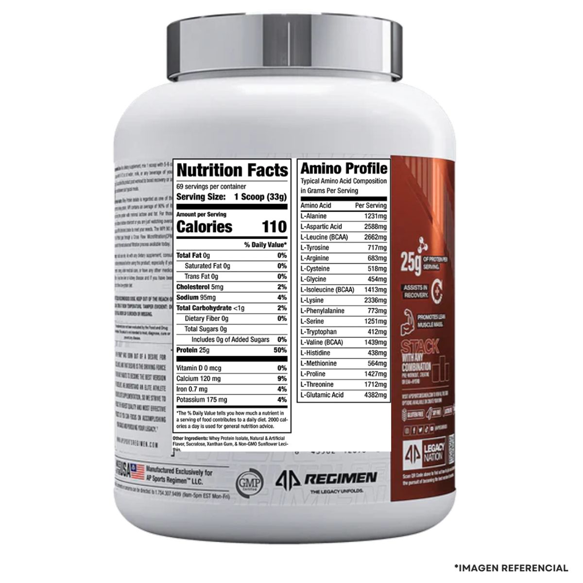 GENERICO - Iso Protein Alpha Prime 5 Lb (75 Serv) Chocolate + Shaker De Regalo