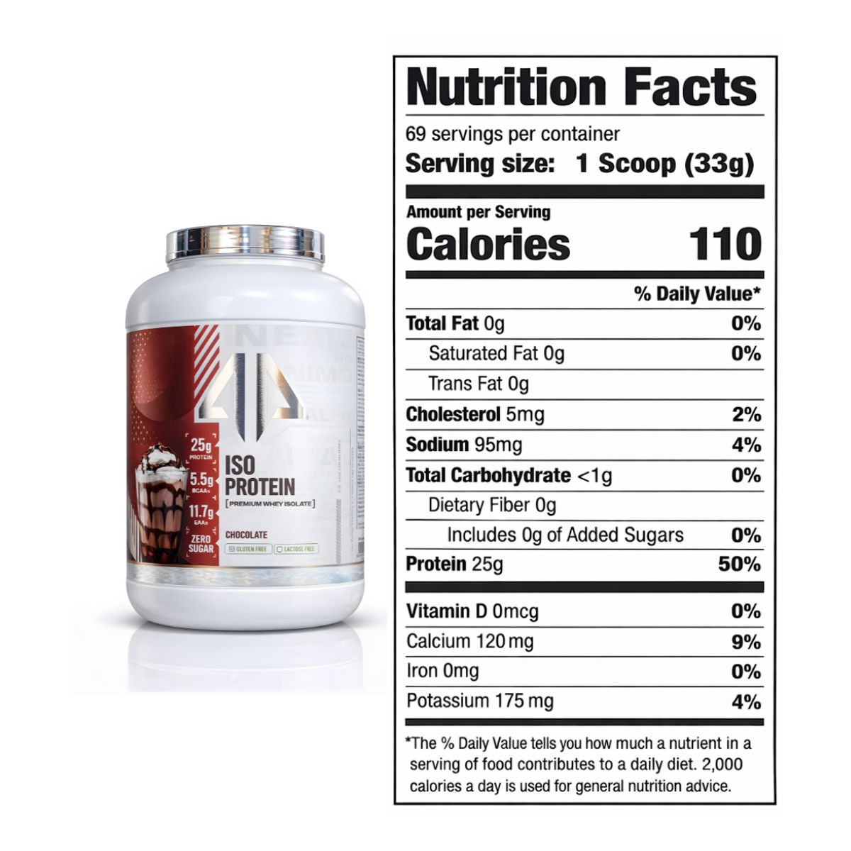 GENERICO - Iso Protein - Premium Whey Isolate Alpha Prime 5 LB - Chocolate