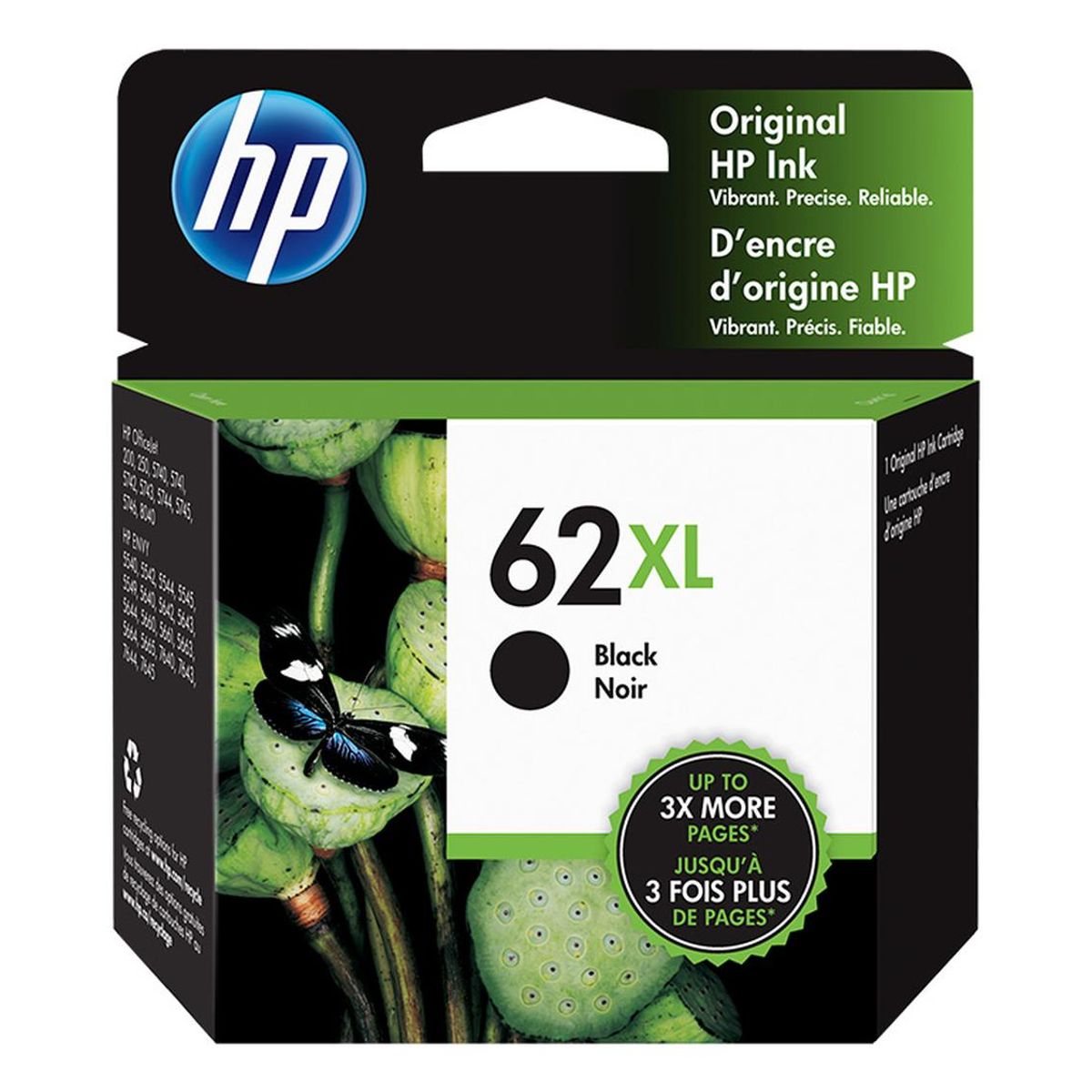 HP - Cartucho Tinta Hp 62Xl Negro Envy 5640 Original Multi