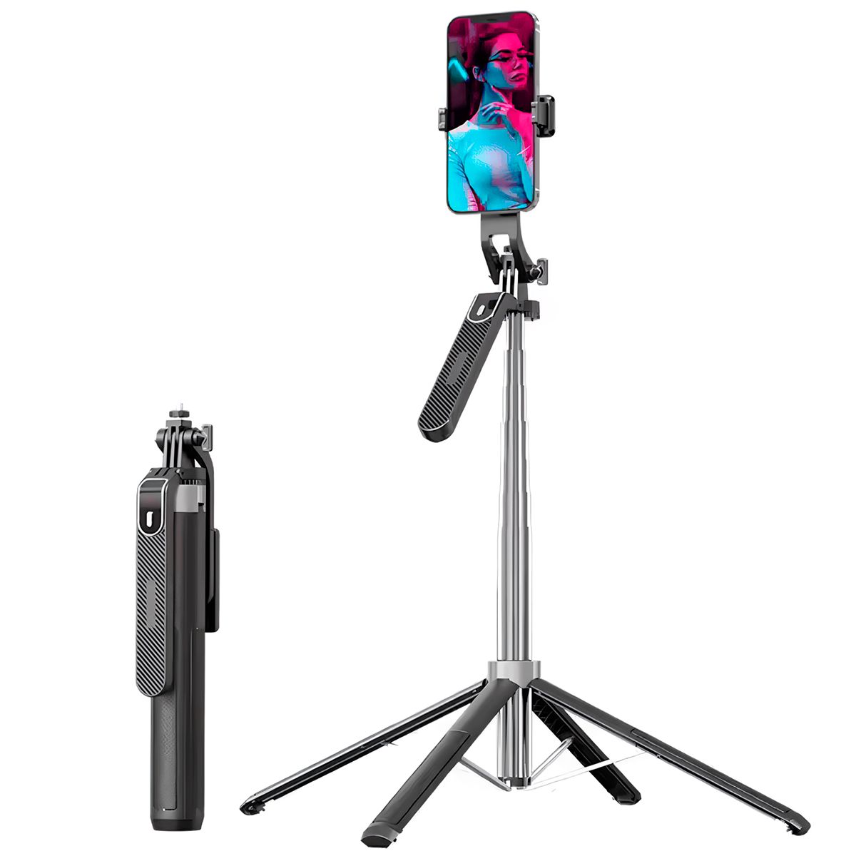 GENERICO - Trípode Palo Selfie De 180cm Más Disparador Bluetooth P180