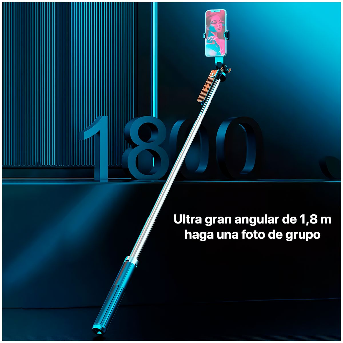 GENERICO - Trípode Palo Selfie De 180cm Más Disparador Bluetooth P180