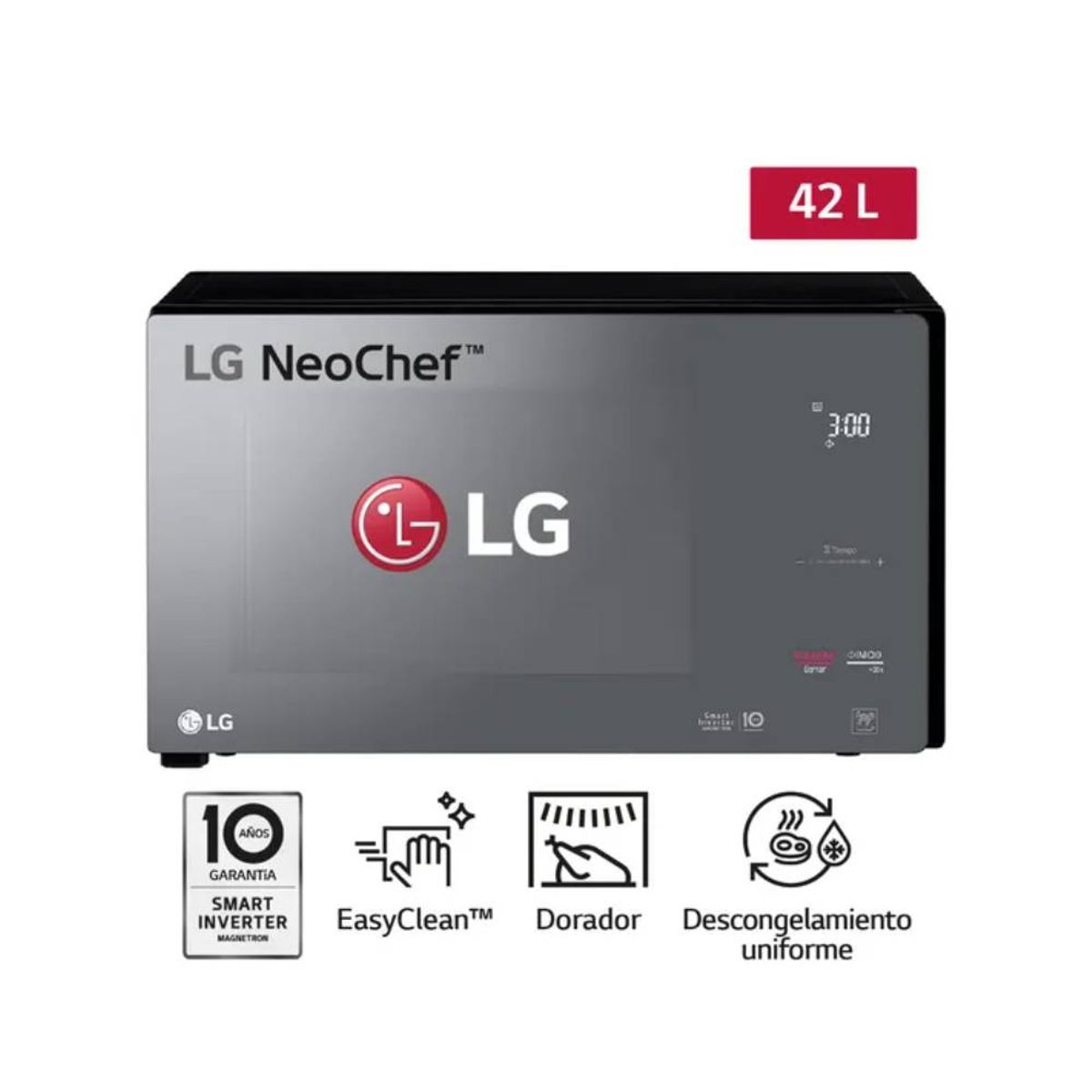 LG - Horno Microondas LG MH8296DIR EasyClean 42L