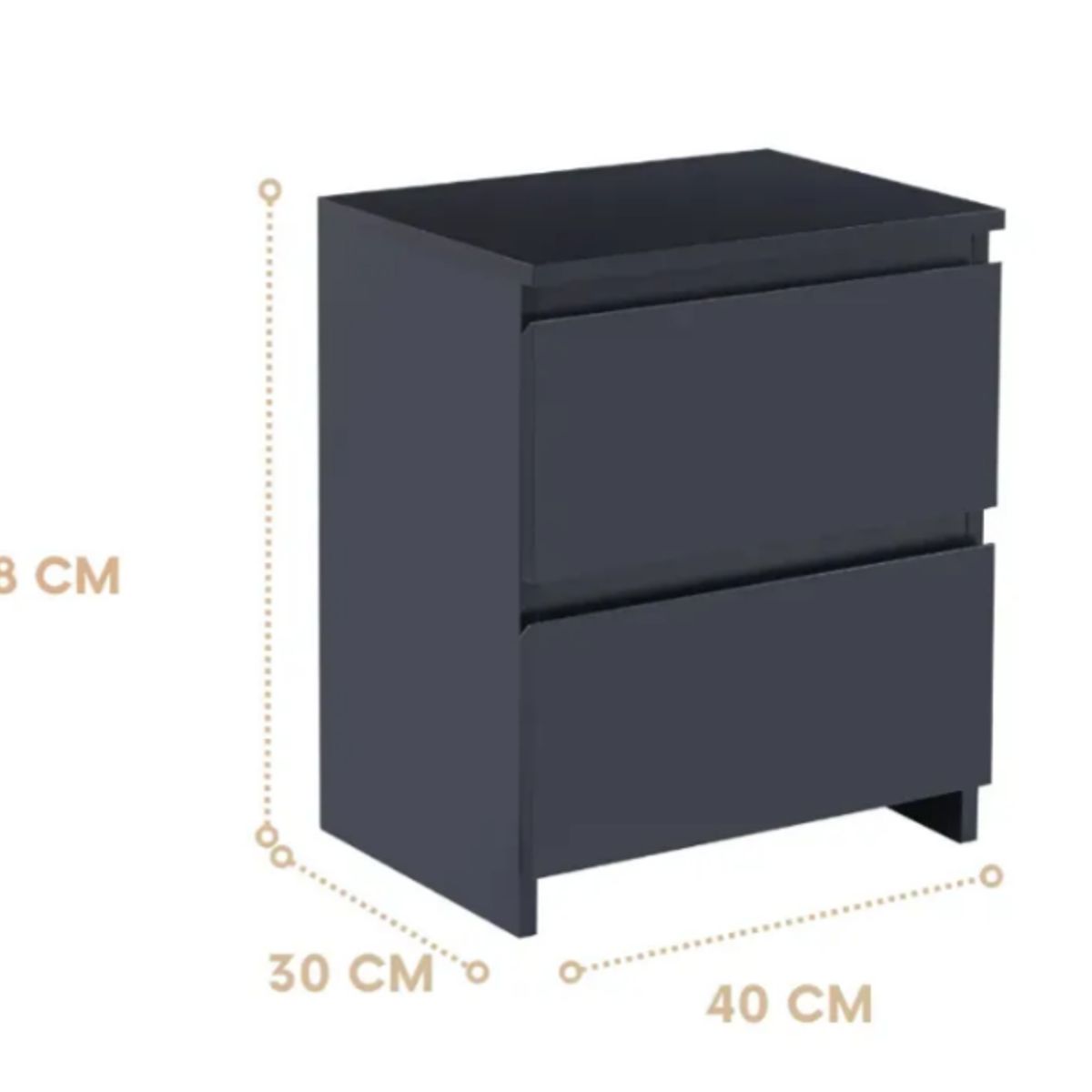 NACION MUEBLES - VELADOR NACION MUEBLES RAGNA COLOR NEGRO