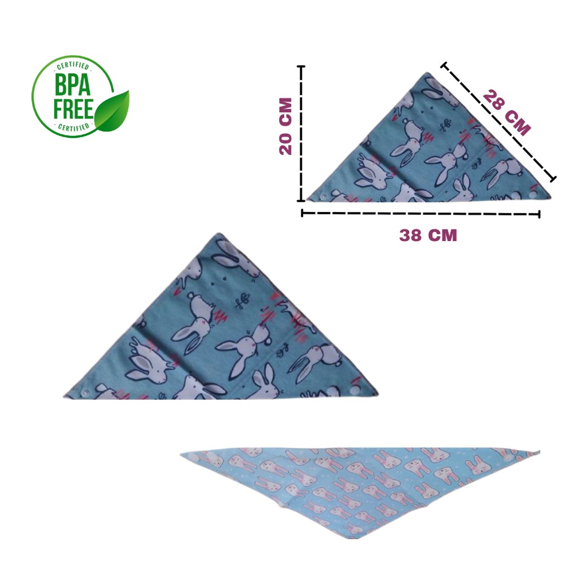 GENERICO - BABEROS DE ALGODON PARA BEBE