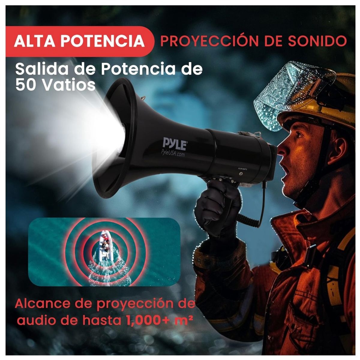 GENERICO - Pyle megafono  altavoz  portátil