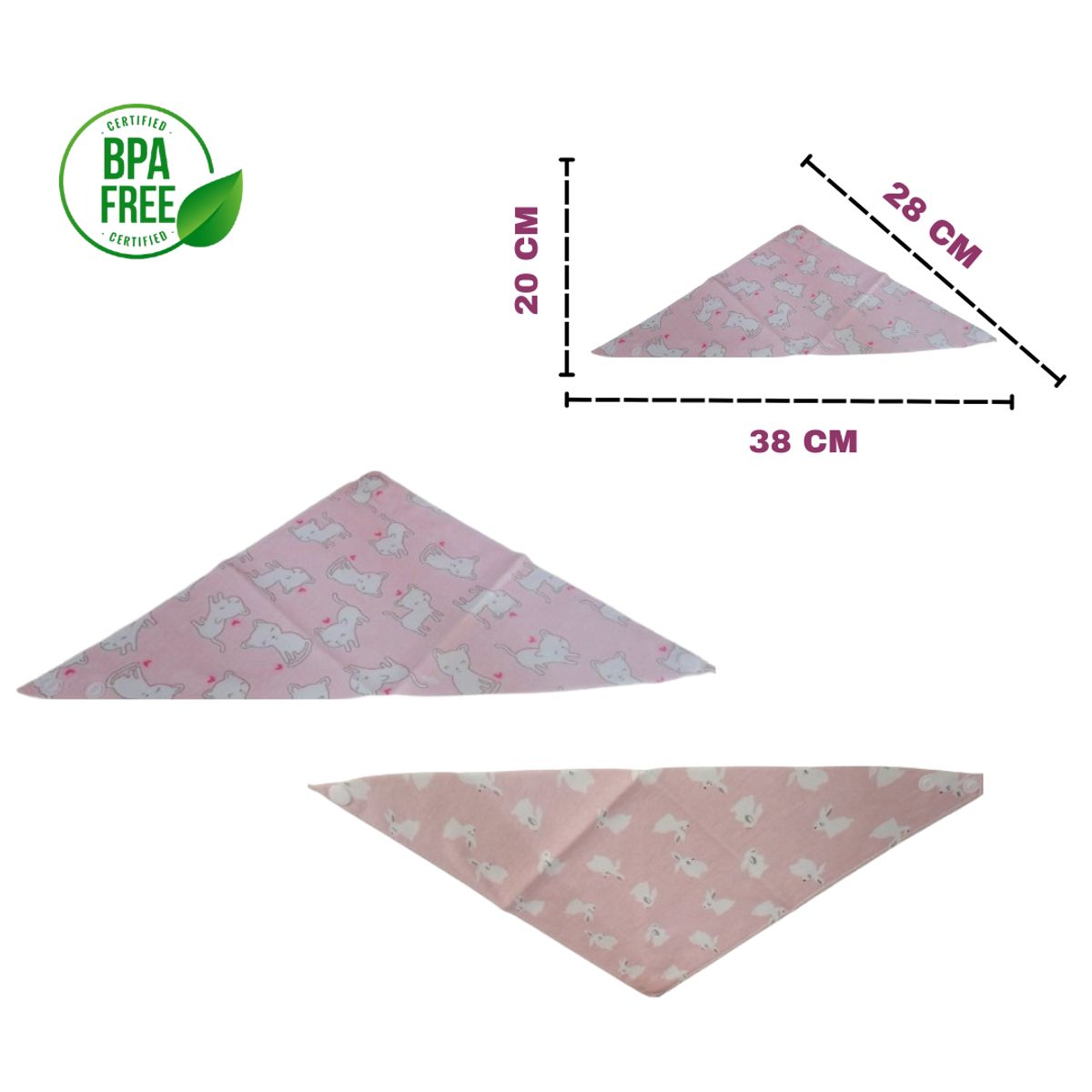 GENERICO - BABERO DE ALGODON PARA BEBE