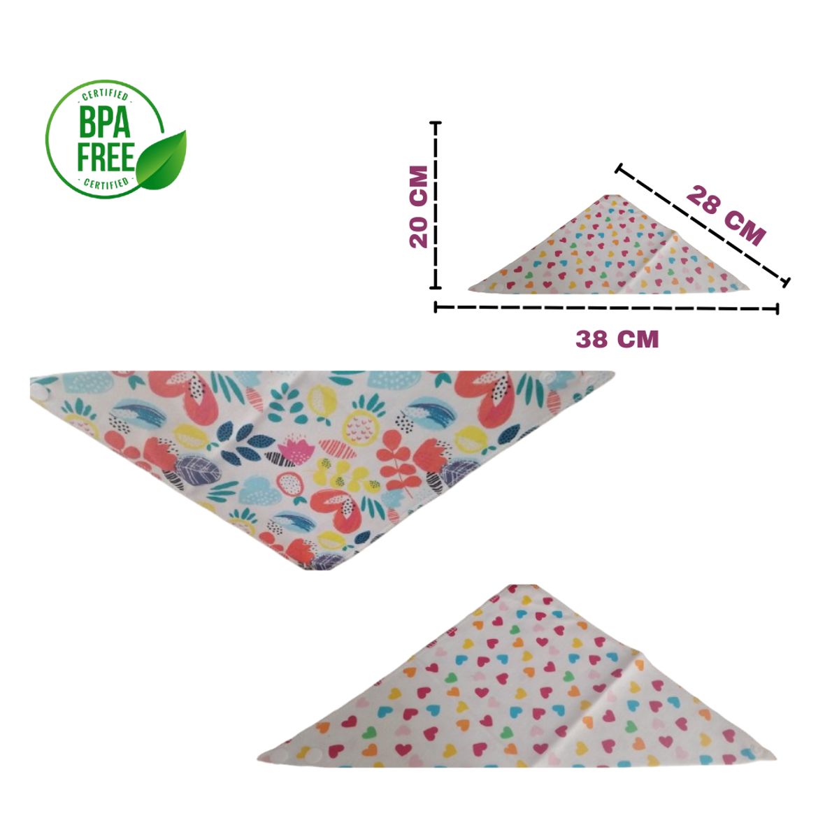 GENERICO - BABEROS DE ALGODON PARA BEBE