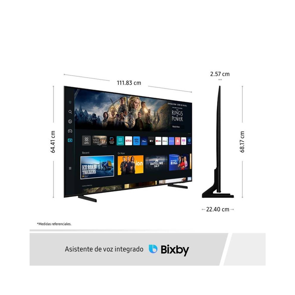 SAMSUNG - Televisor Samsung QLED 50” Smart TV 4K QN50Q60CAGXPE