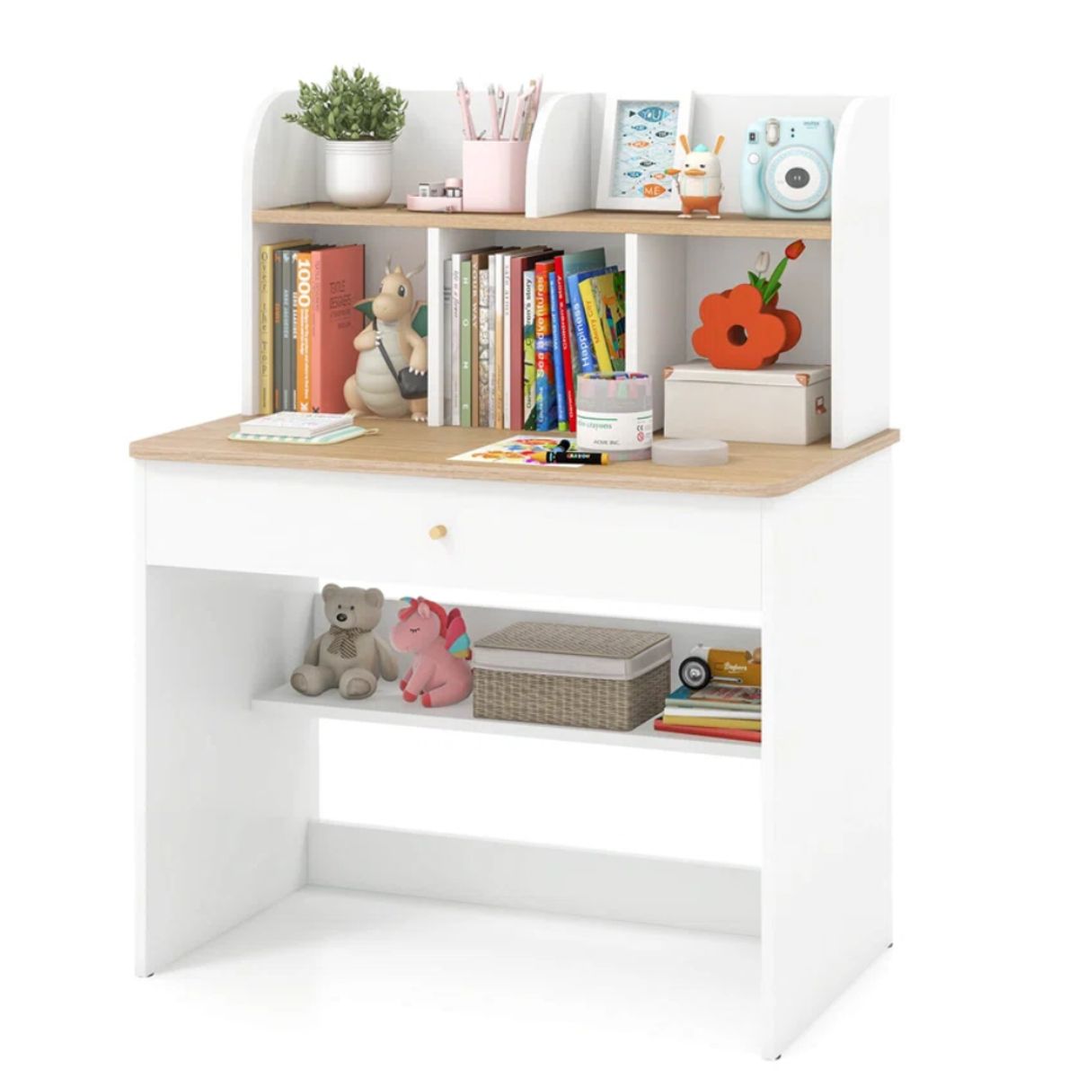 GENERICO - Escritorio Infantil Harriet Blanco y Duna Petrox Home