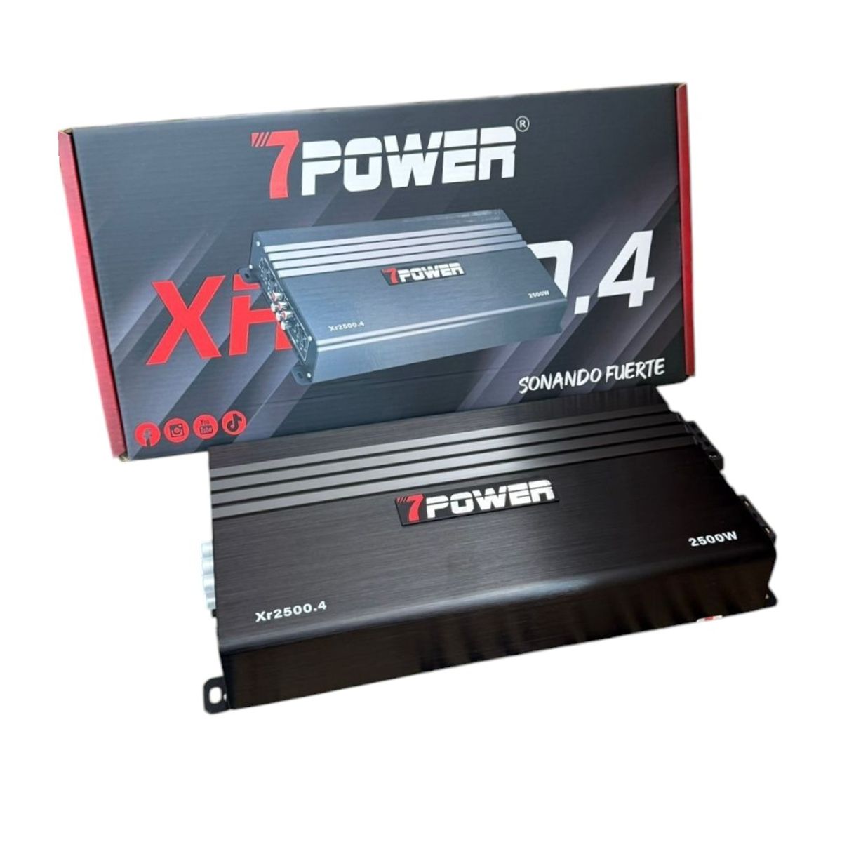 GENERICO - Amplificador Digital 7 Power  4 Canales 2500W